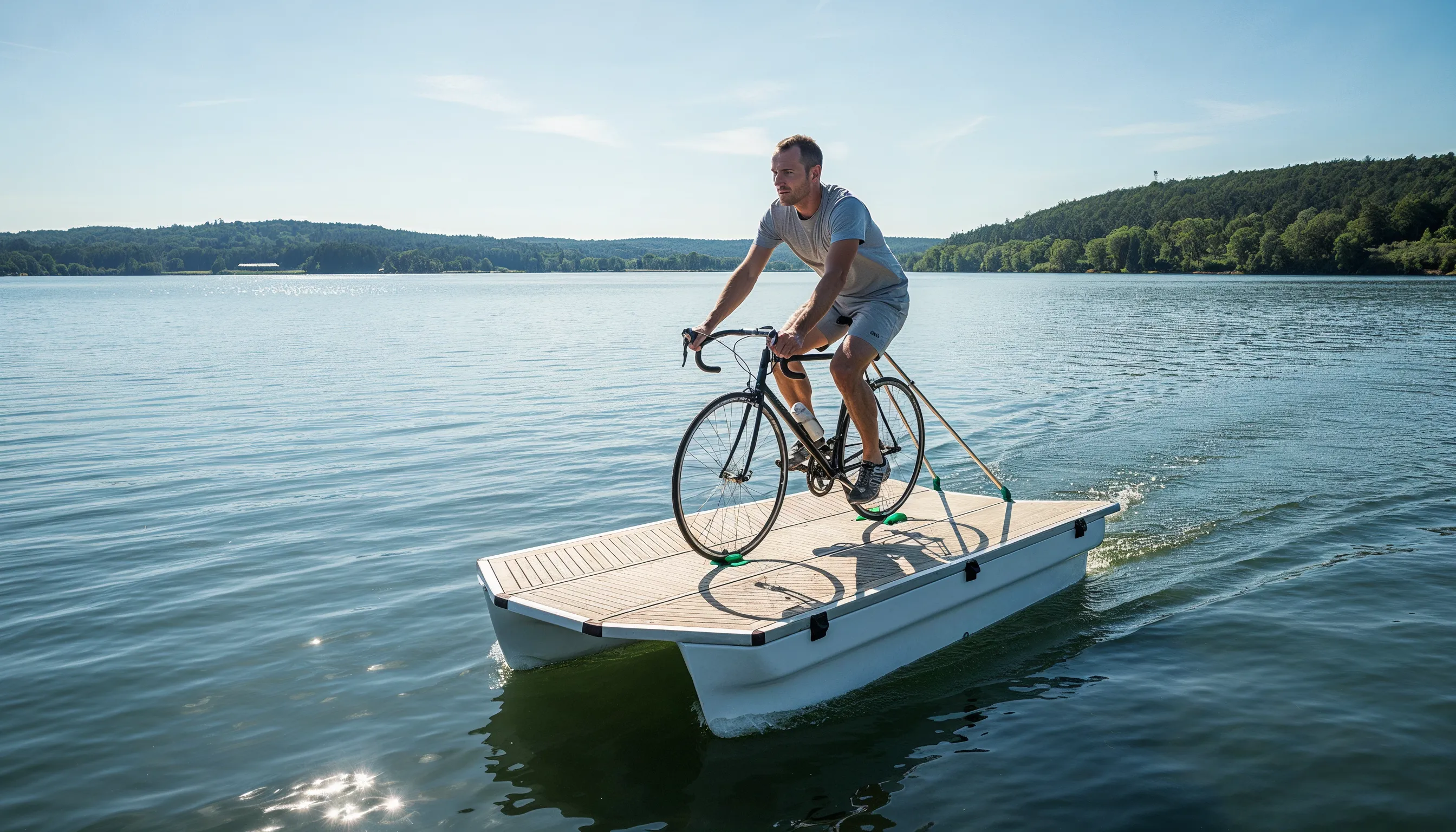 Fahrradfloß